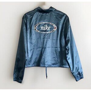 Nike‎ Women’s Satin Lightweight Jacket Size Medium Ash Green